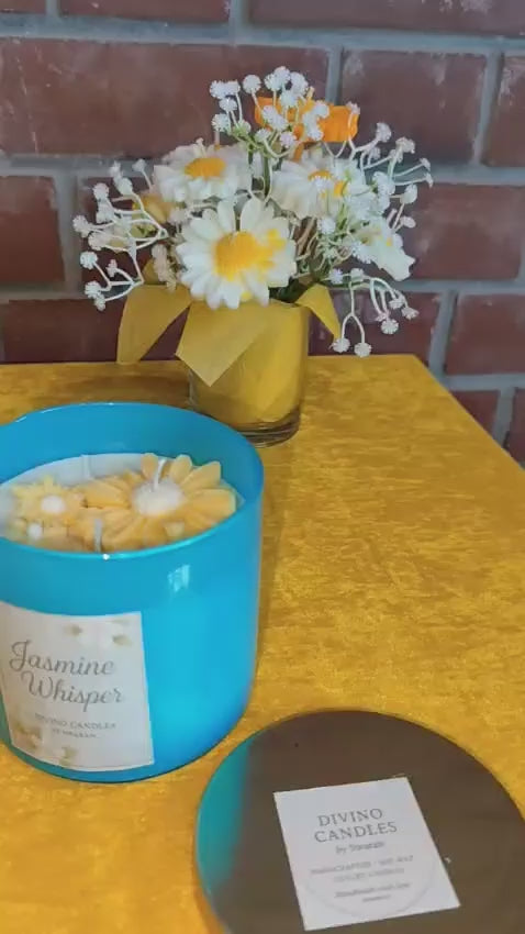 Jasmine Whisper Candle β Serenity in Every Flame