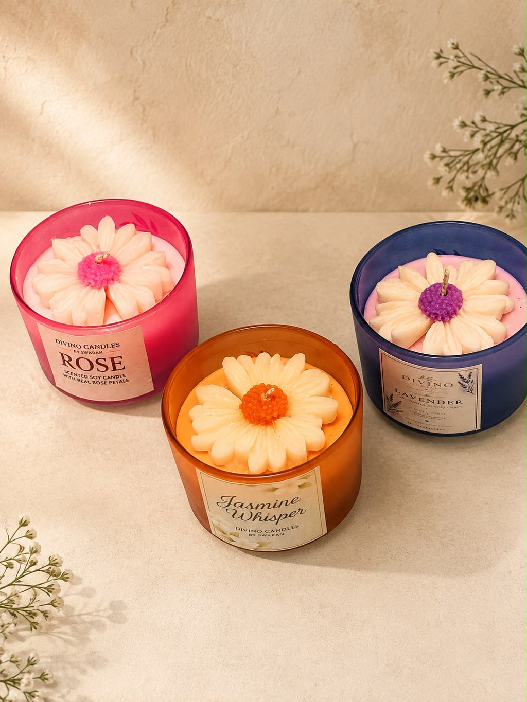 FLORAL BLOOM SCENTED JAR CANDLE