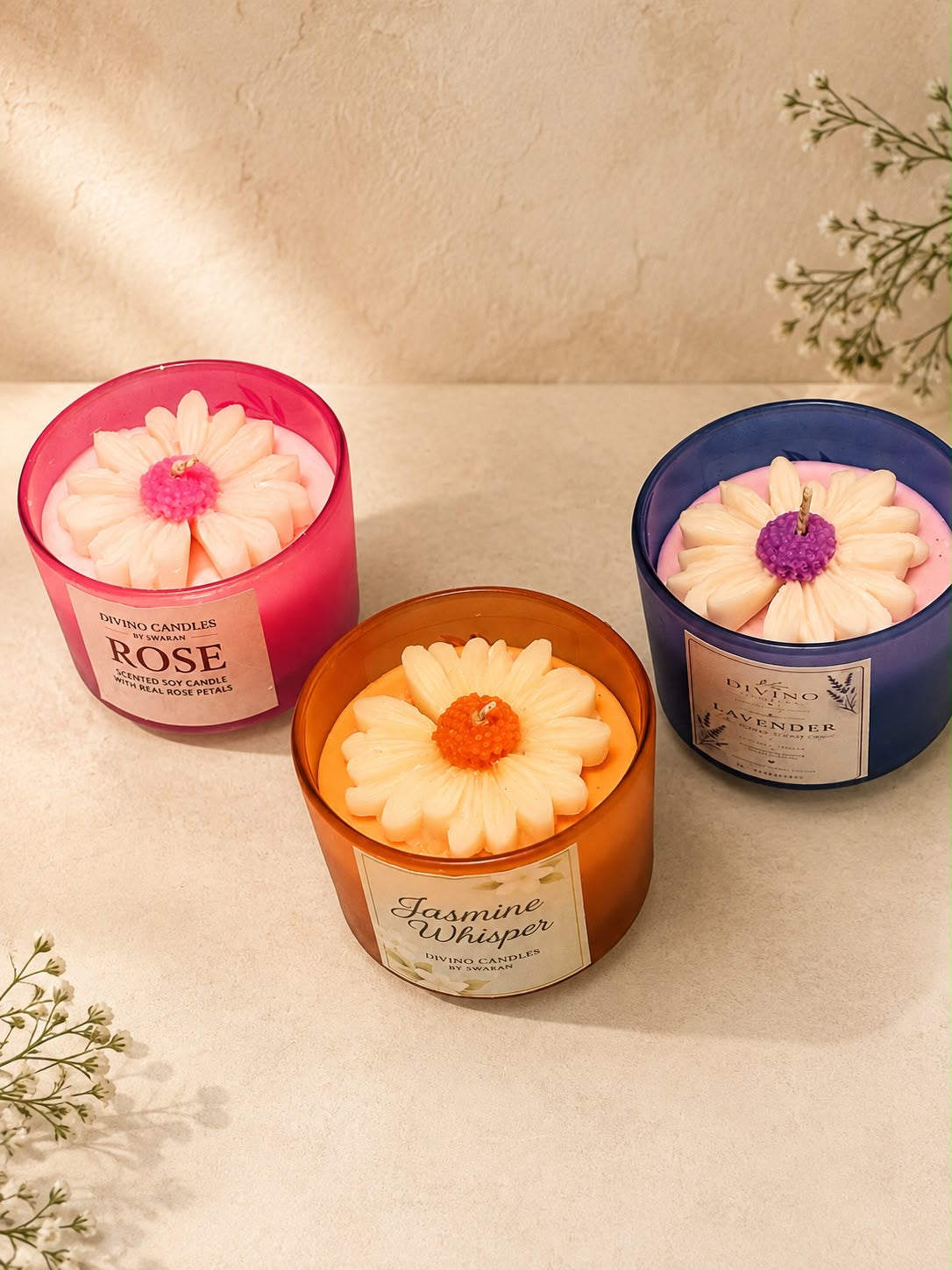 FLORAL BLOOM SCENTED JAR CANDLE
