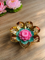 Lotus in a Golden Urli | Sculpted Lotus Candle