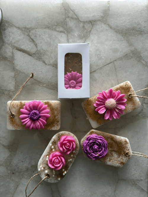 Closet in Bloom | Flameless Floral Wax Sachets, Pack of 3