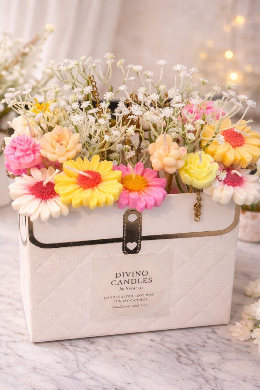 Candle Bouquet - Small Vase