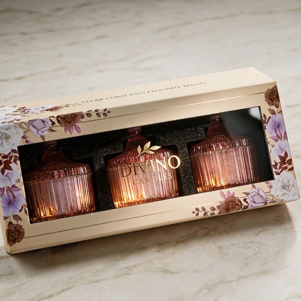 The pink crystal jars. The box you actually give.